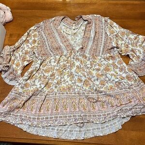 Free People Peasant Floral Dress